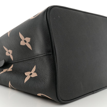 Louis Vuitton Empreinte Monogram Giant Neonoe MM Black Beige 10 of 14