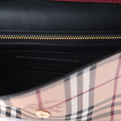 Burberry Haymarket Check Small Loxley Crossbody Bright Toffee 9 of 12