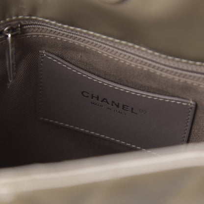 Chanel Patent Quilted Large Just Mademoiselle Bowling Bag Gris Fonce 8 of 10