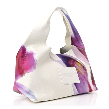 Marc Jacobs Crinkled Calfskin Future Floral Medium The Sack Bag White Multicolor 3 of 11