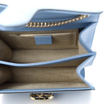 Gucci Dollar Calfskin Small Interlocking G Shoulder Bag Mineral Blue 5 of 11