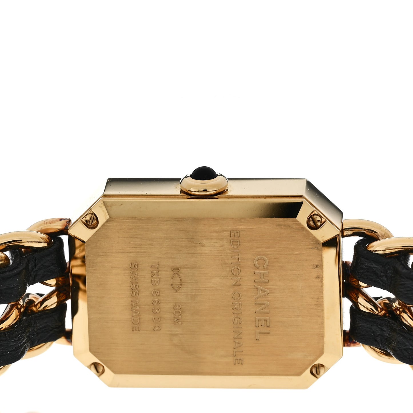 Stainless Steel Lambskin 20mm Chain Premiere Quartz Watch Gold