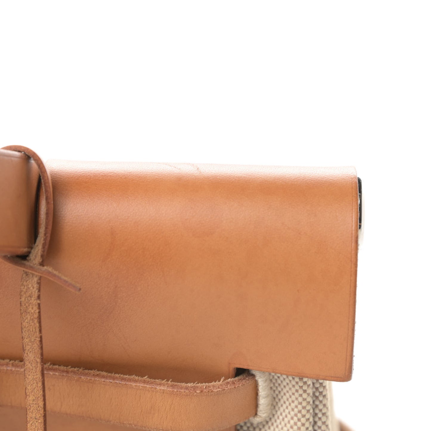 Toile Vache Calfskin Herbag 30 PM Backpack Natural