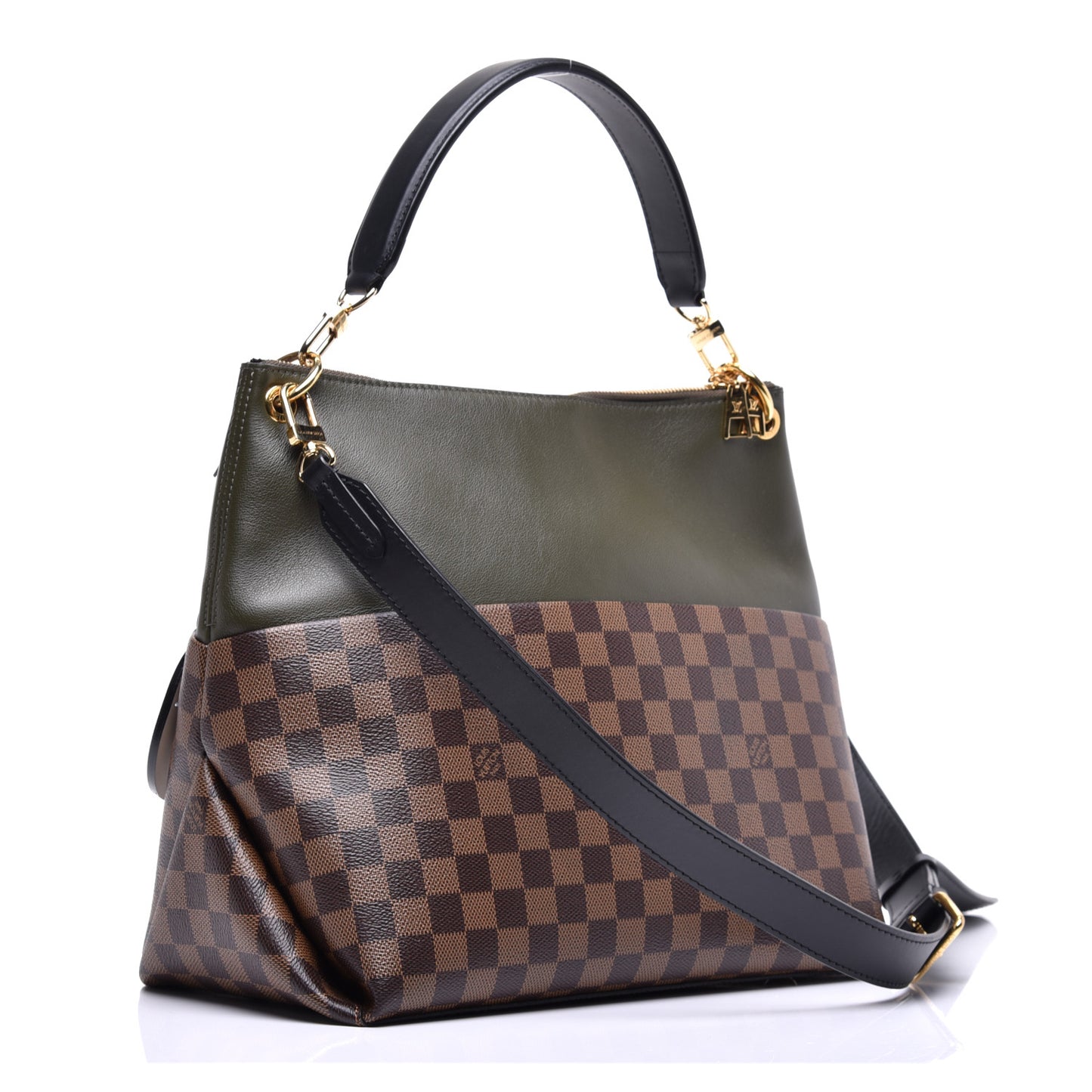 Damier Ebene Calfskin Maida Khaki