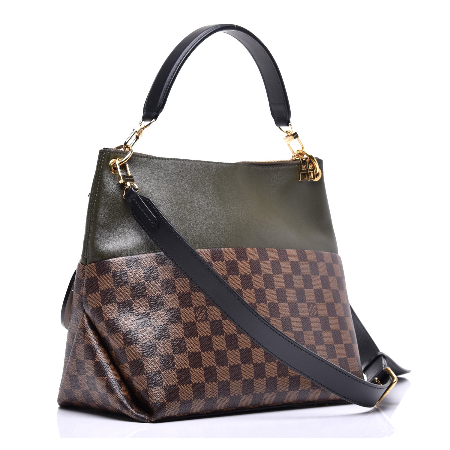 Louis Vuitton Damier Ebene Calfskin Maida Khaki 4 of 11