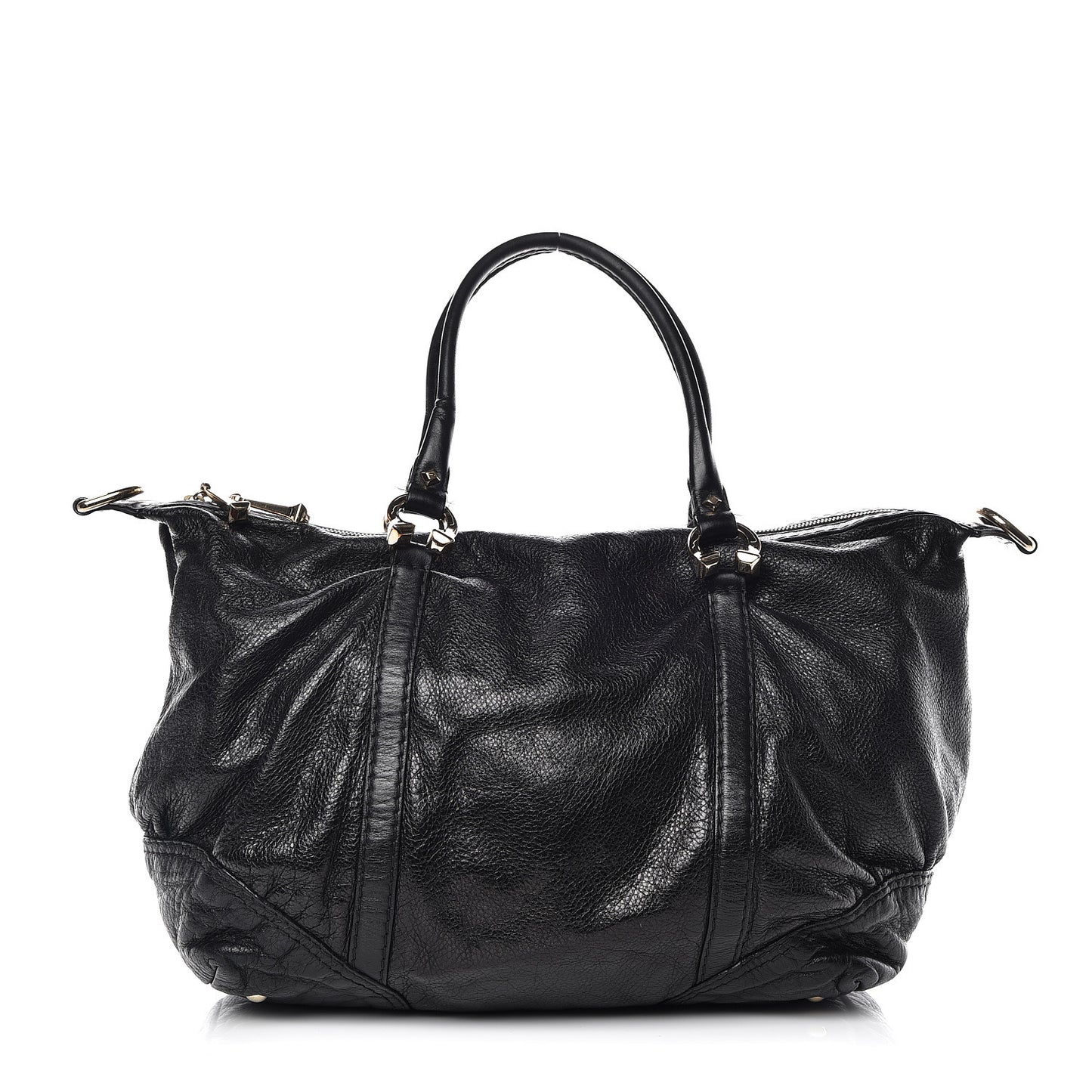 Calfskin Horsebit Medium Nail Boston Black