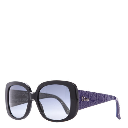 Christian Dior Resin Cannage Dior Lady Lady 10 Sunglasses Black Purple 1 of 9