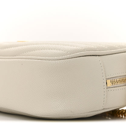 Saint Laurent Grain De Poudre Matelasse Monogram Mini Lou Camera Bag Crema Soft 18 of 25