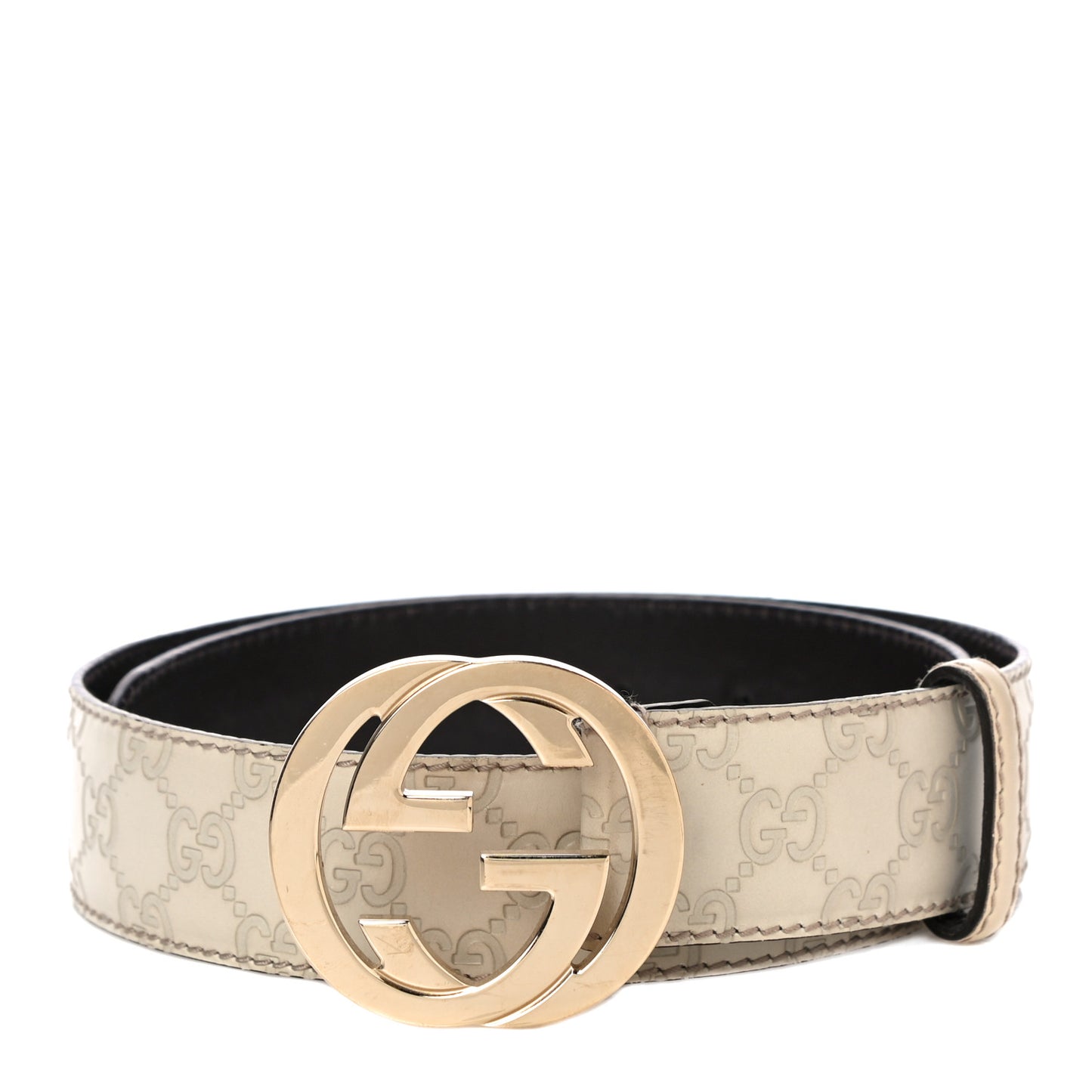 Guccissima Interlocking G 40mm Belt 80 32 Off White