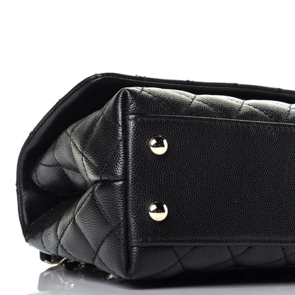 Chanel Caviar Quilted Mini Coco Handle Flap Black 8 of 10