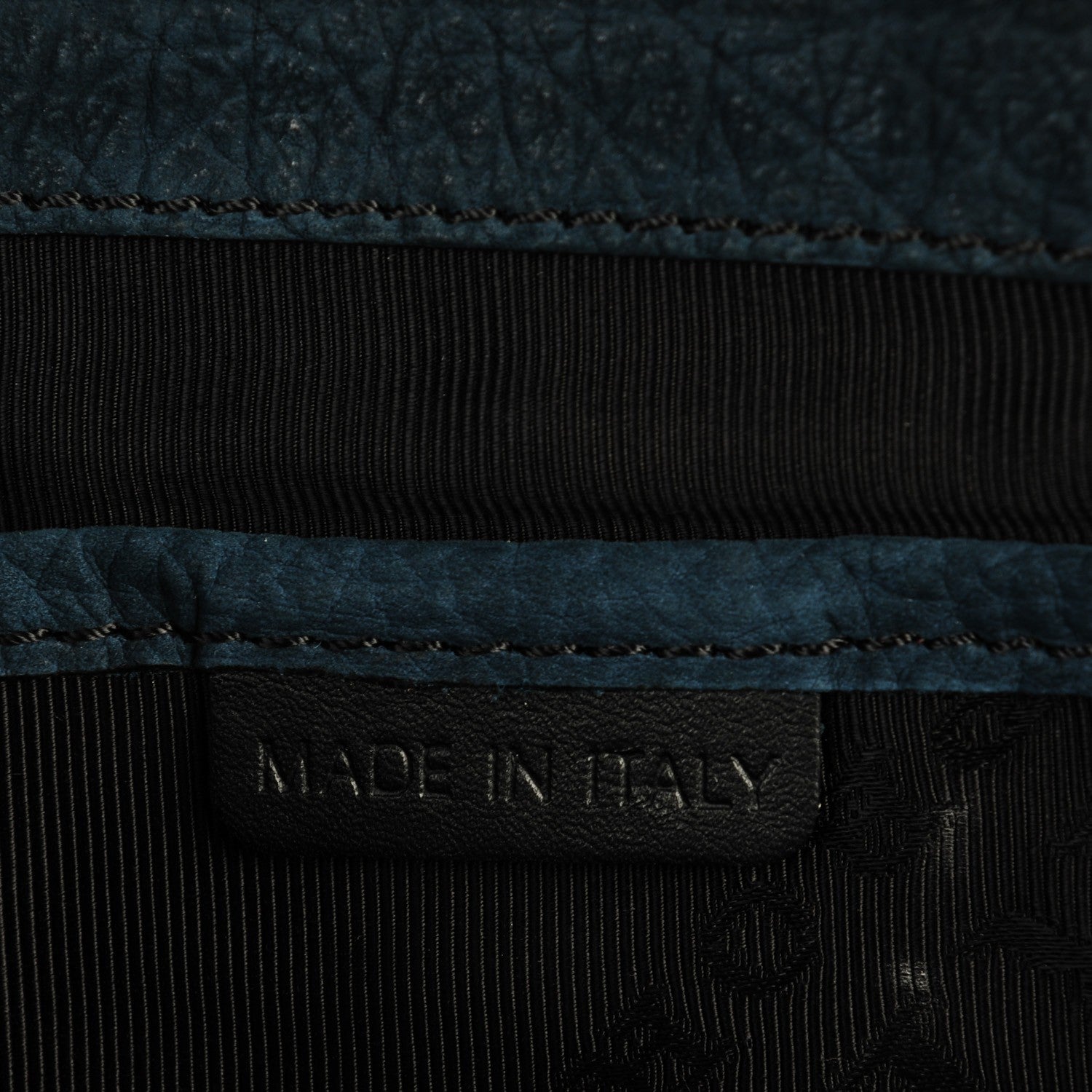 Burberry Prorsum Grainy Nubuck Alma Owl Clutch Indigo Green 6 of 7