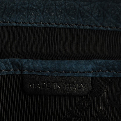Burberry Prorsum Grainy Nubuck Alma Owl Clutch Indigo Green 6 of 7