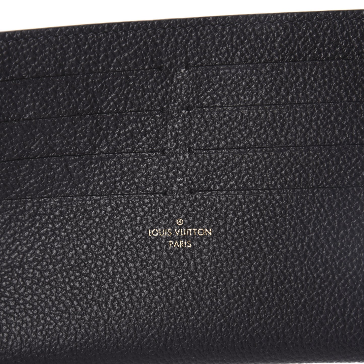 Calfskin Felicie Chain Wallet Card Holder Insert Black