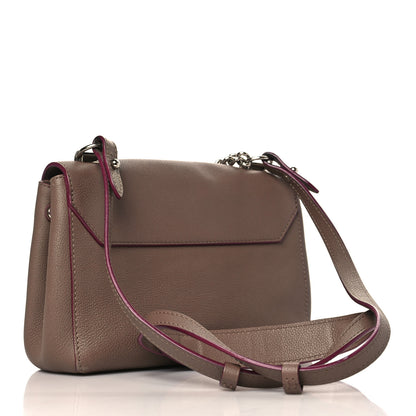 Louis Vuitton Soft Calfskin Lockme II Chain Bag BB Taupe Glace 3 of 10