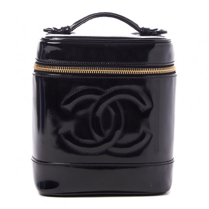 Chanel Patent Vanity Cosmetic Case Black 1 of 9