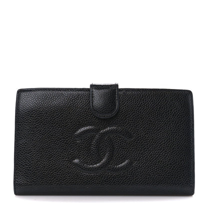 Chanel Caviar Timeless CC Zipped Pocket Wallet Black 1 of 14