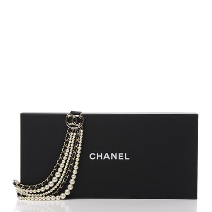 Chanel Calfskin CC Pearl Chain Belt 70 28 Black 9 of 9