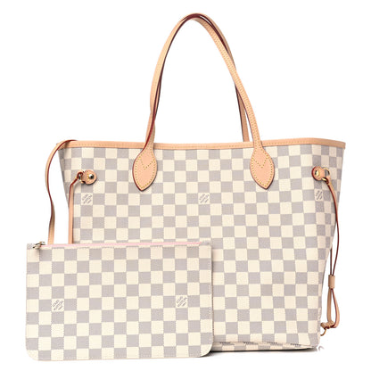 Louis Vuitton Damier Azur Neo Neverfull MM Rose Ballerine 1 of 4