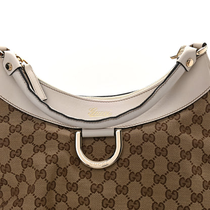 Gucci Monogram Large D Gold Hobo Off White 11 of 12