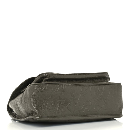 Saint Laurent Crinkled Calfskin Matelasse Monogram Medium Niki Chain Satchel Military Olive 3 of 10