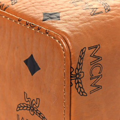 MCM Visetos Vanity Case Cognac Black 10 of 12