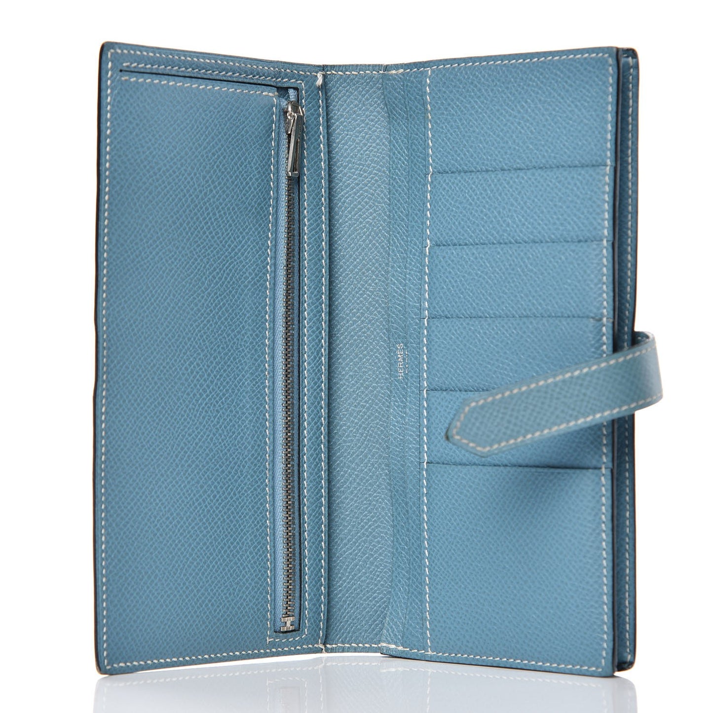 Epsom Bearn Gusset Wallet Blue Jean