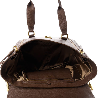 3.1 Phillip Lim Textured Calfskin Large Pashli Satchel Taupe 5 of 8