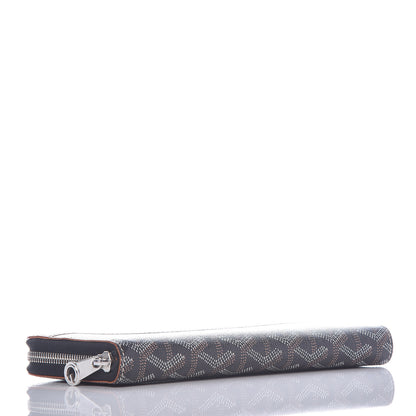 Goyard Goyardine Matignon Zip Around GM Wallet Black Gold 5 of 10