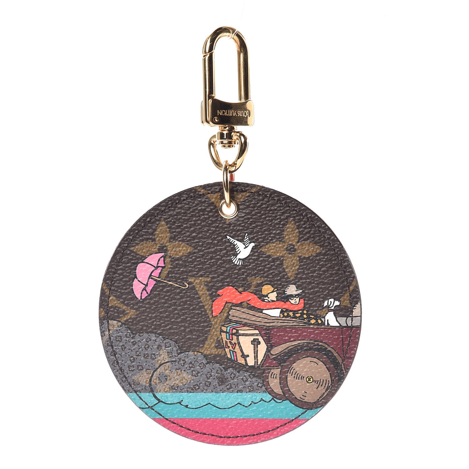 Louis Vuitton Monogram 2015 Christmas Animation Bag Charm Key Ring 1 of 5