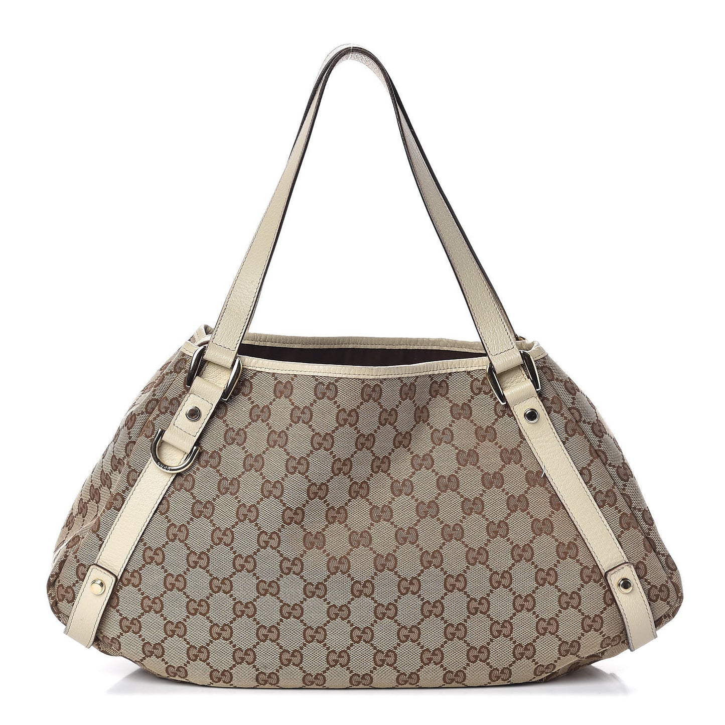 Monogram Medium Abbey Shoulder Bag Off White