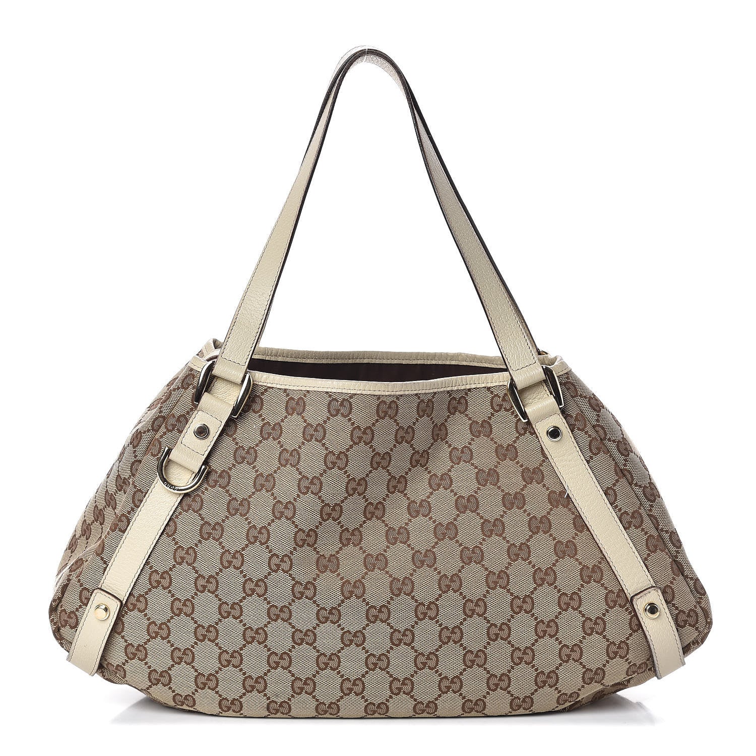 Gucci Monogram Medium Abbey Shoulder Bag Off White 1 of 10