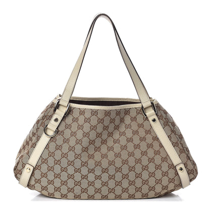 Gucci Monogram Medium Abbey Shoulder Bag Off White 1 of 10