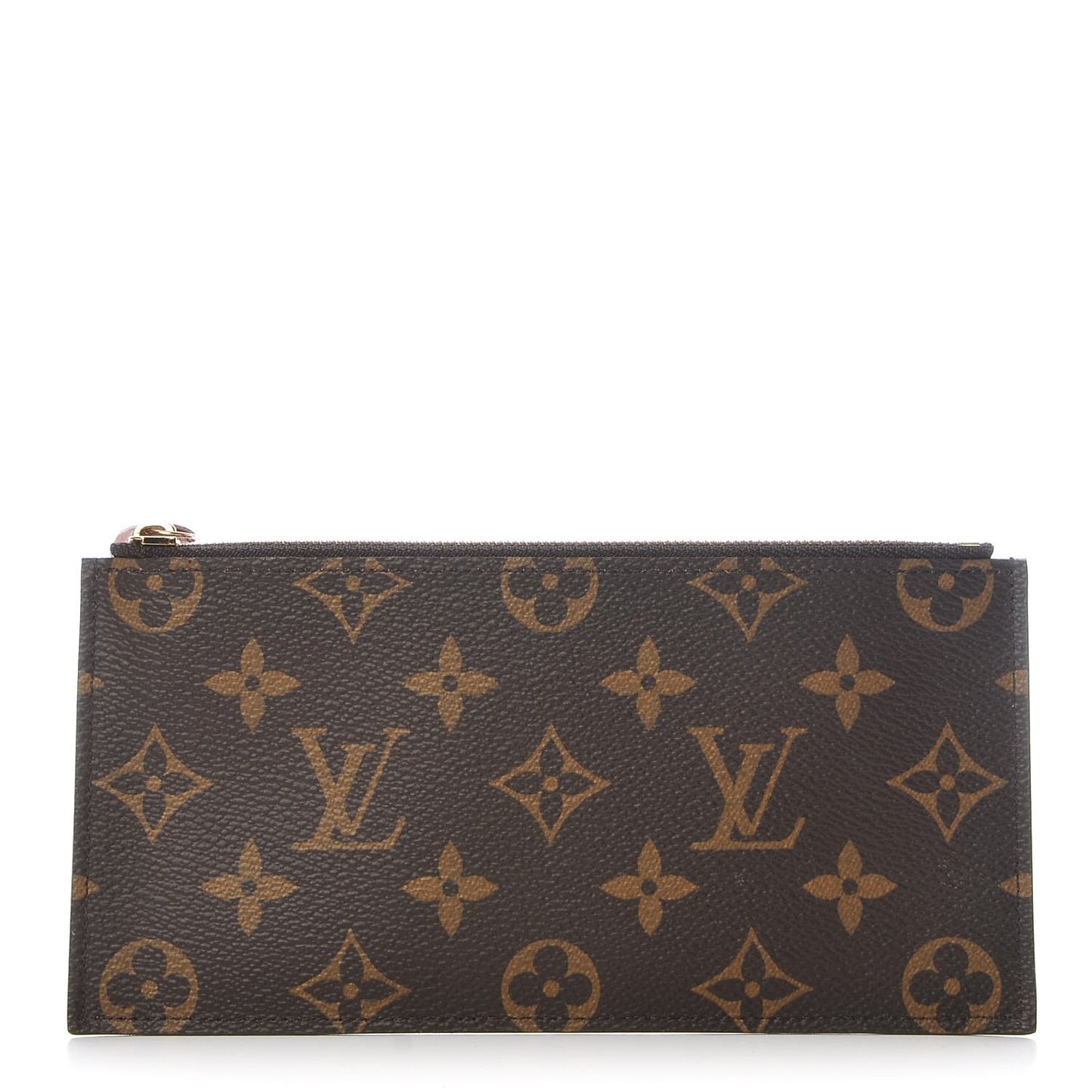 Monogram Felicie Chain Wallet Zippered Insert Rose Ballerine