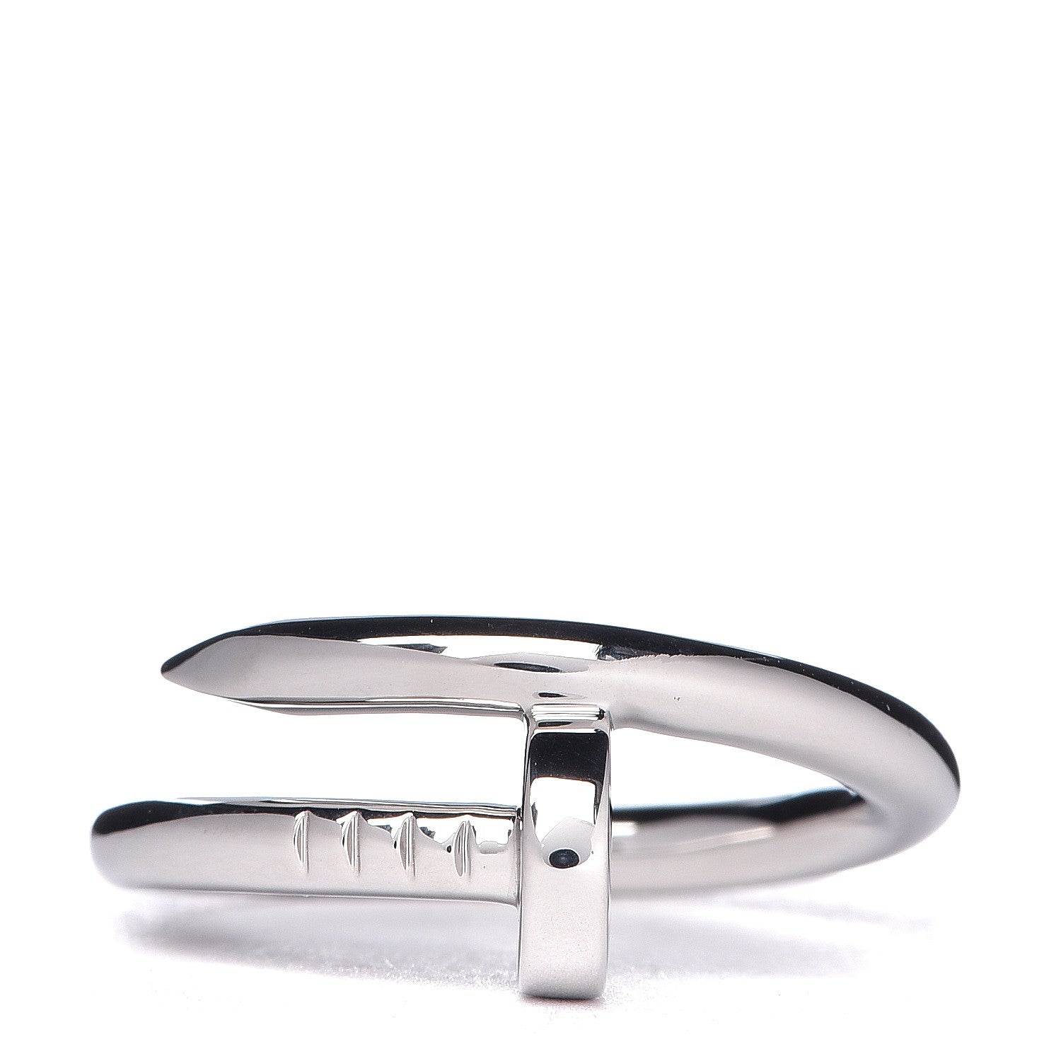Cartier 18K White Gold Juste Un Clou Ring 57 8 1 of 7