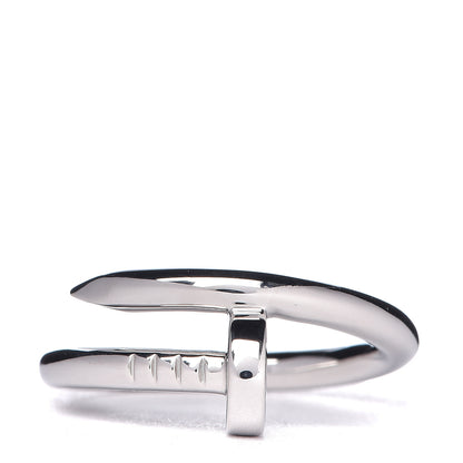 Cartier 18K White Gold Juste Un Clou Ring 57 8 1 of 7