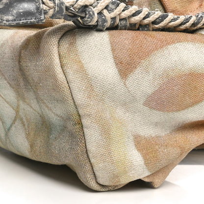 Chanel Graffiti Printed Canvas Medium Backpack Beige 10 of 10
