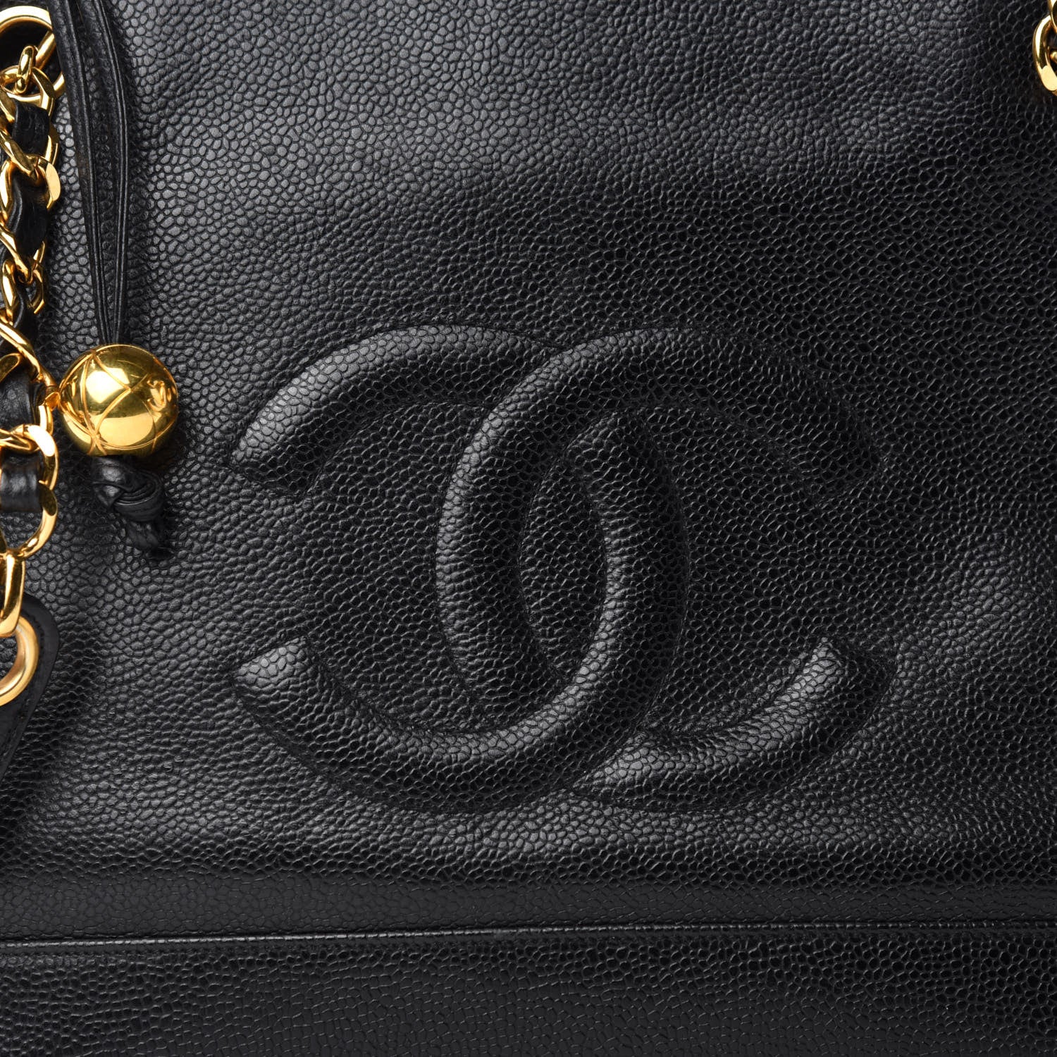 Chanel Caviar CC Shoulder Bag Black 11 of 11