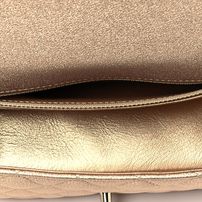Chanel Metallic Lambskin Quilted Mini Rectangular Flap Gold 4 of 8