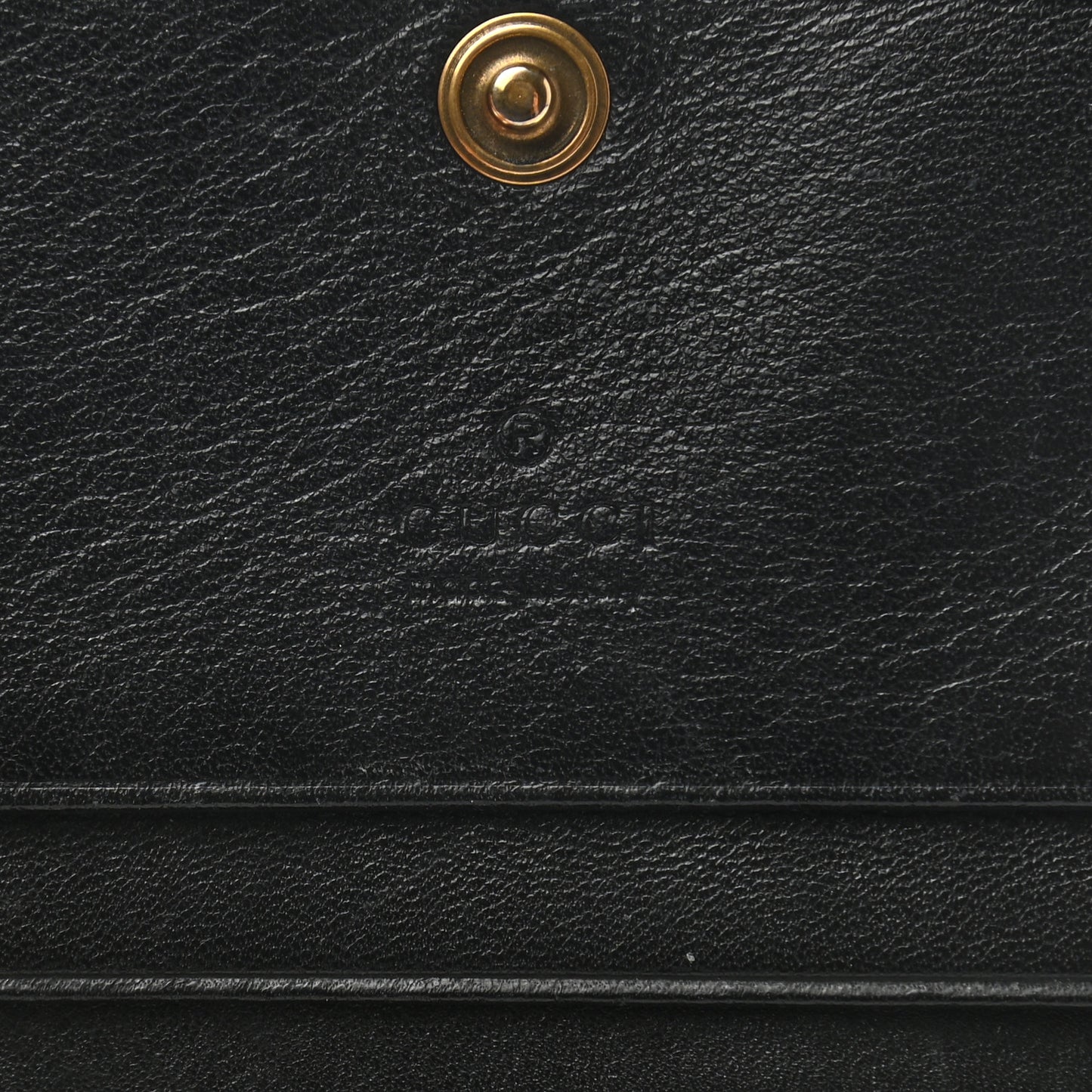 Calfskin Matelasse GG Marmont Card Case Black White