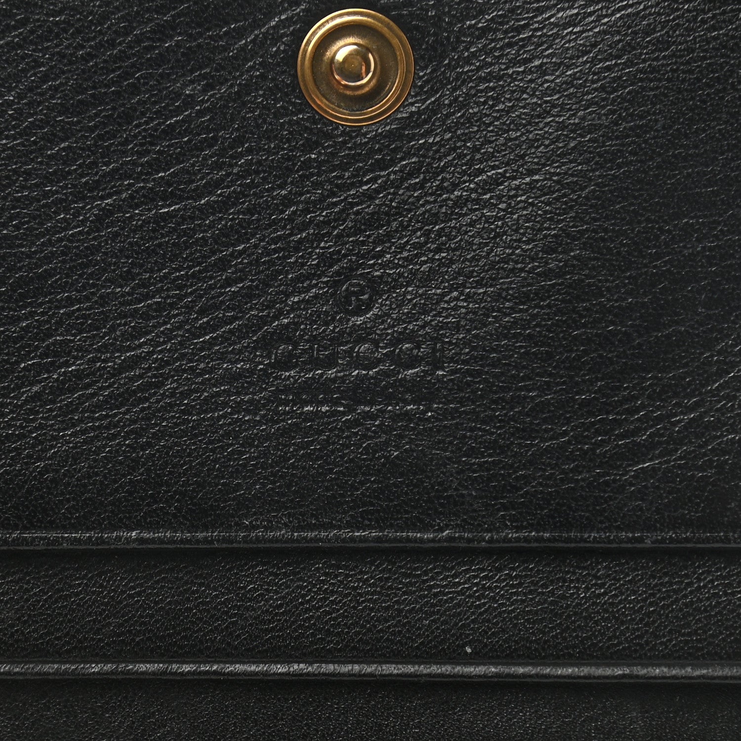 Gucci Calfskin Matelasse GG Marmont Card Case Black White 6 of 8