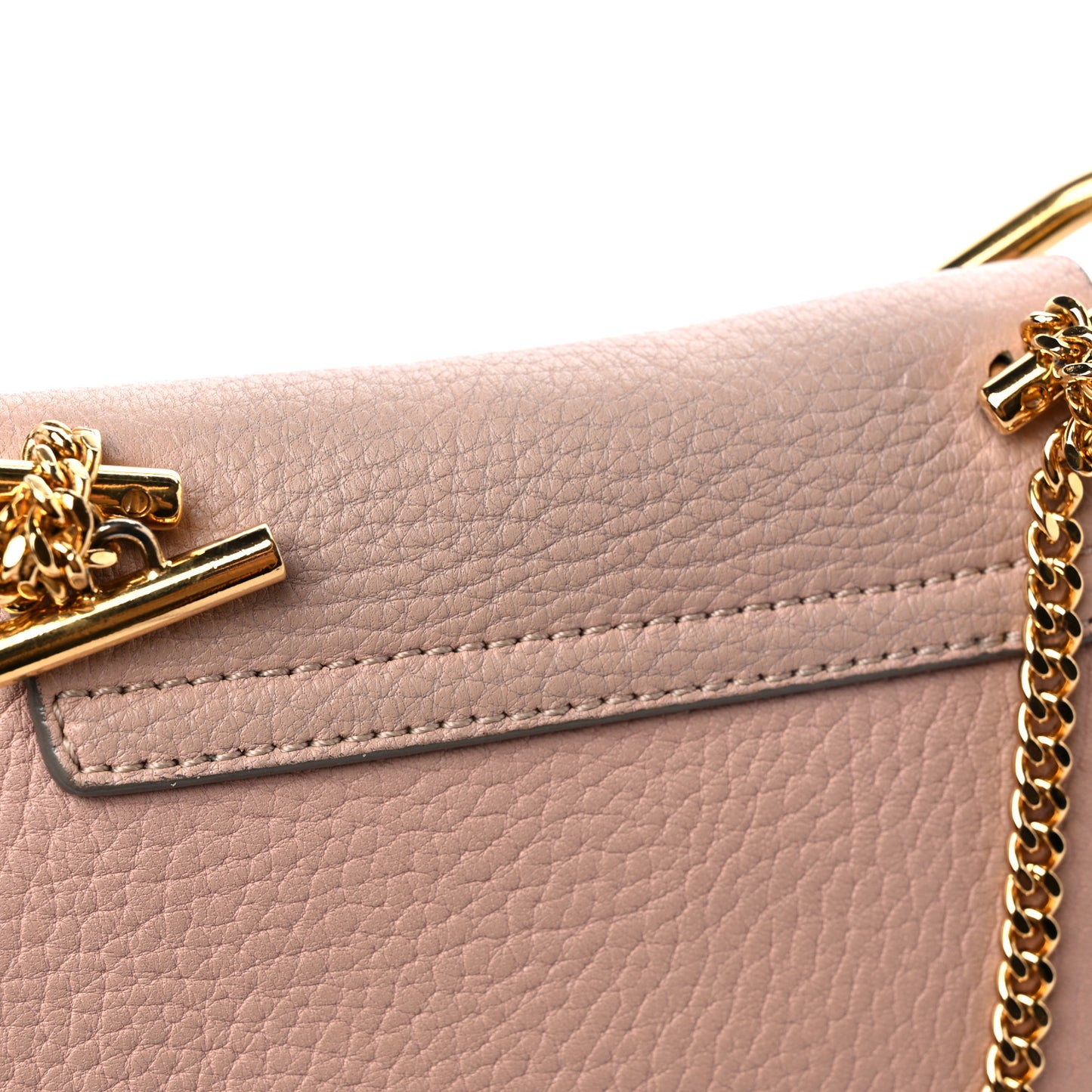 Grained Lambskin Mini Drew Shoulder Bag Misty Rose