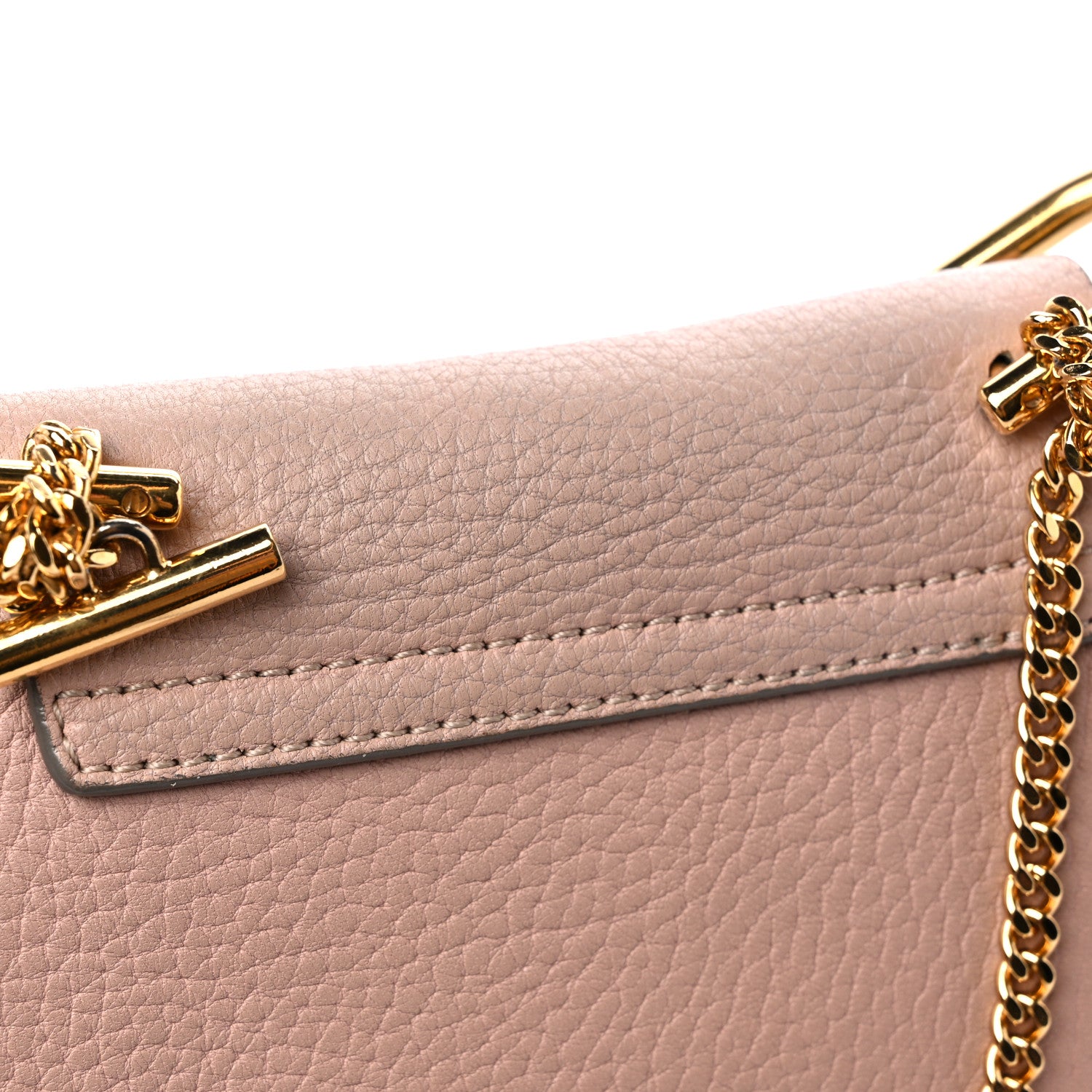 Chloe Grained Lambskin Mini Drew Shoulder Bag Misty Rose 10 of 11