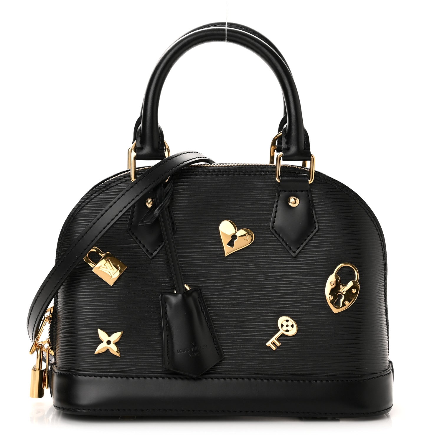 Louis Vuitton Epi Love Lock Alma BB Black 1 of 9