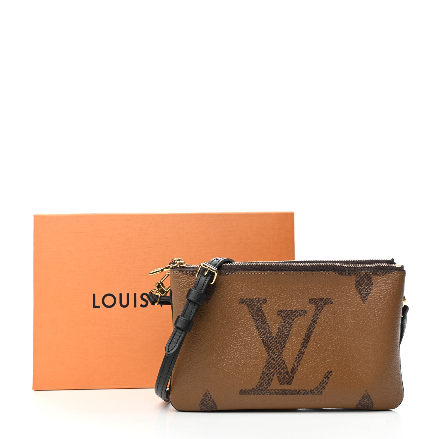 Louis Vuitton Reverse Monogram Giant Double Zip Pochette 10 of 10