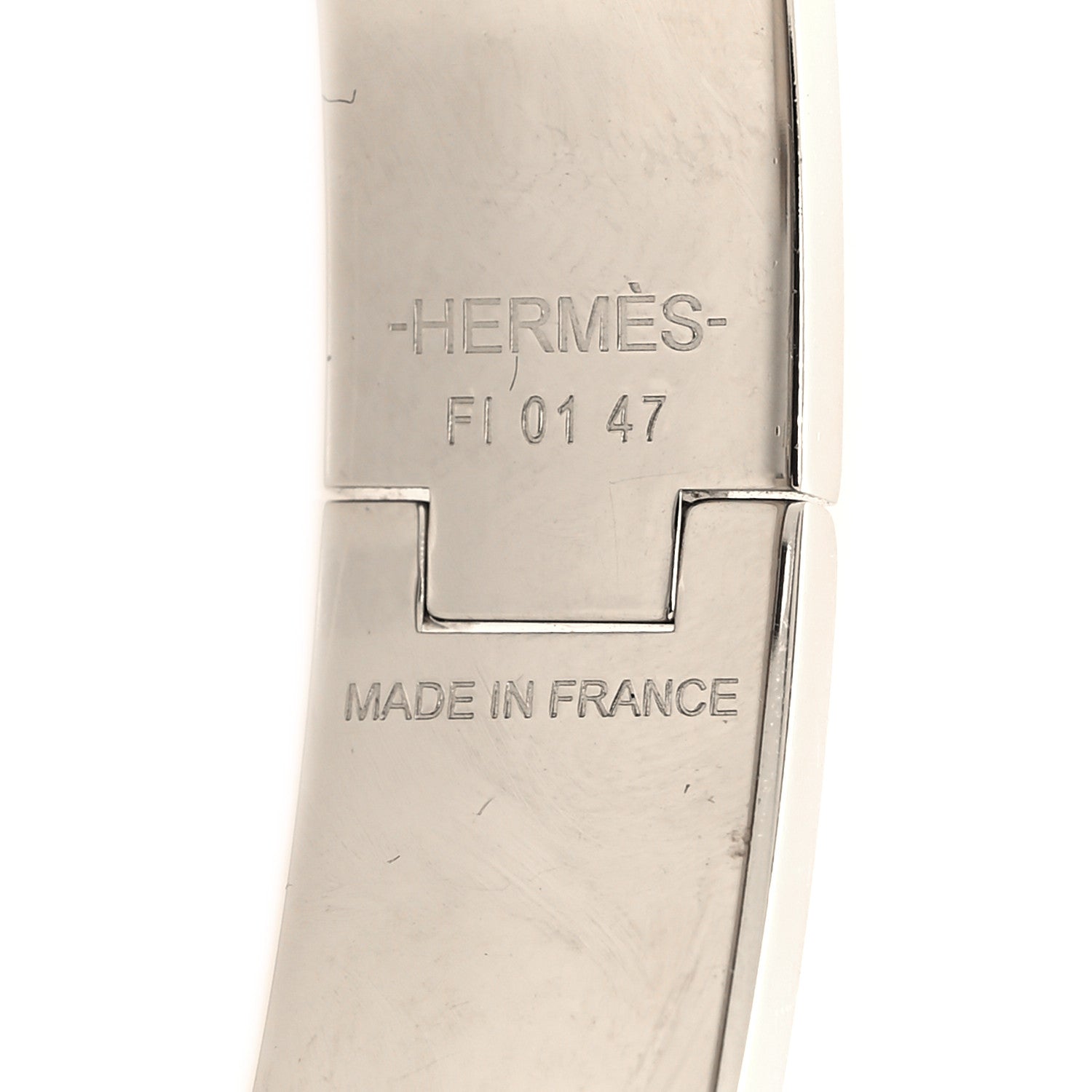 Hermes Enamel Narrow Clic Clac H Bracelet GM Marron Glace 4 of 4