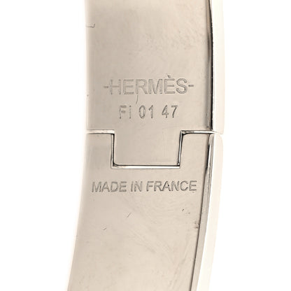 Hermes Enamel Narrow Clic Clac H Bracelet GM Marron Glace 4 of 4