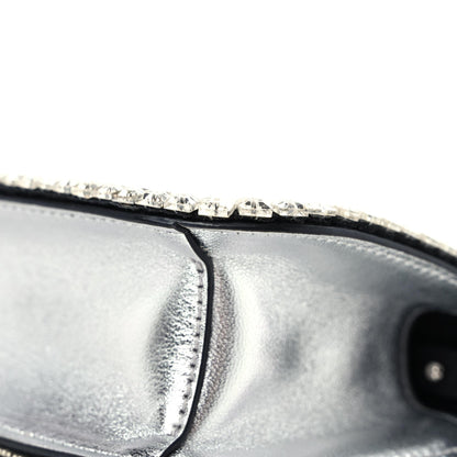 Valentino Garavani Swarovski Crystal Embroidered Vlogo Small Loco Shoulder Bag Crystal Silver 10 of 13
