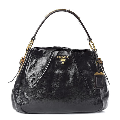 Prada Vernice Naplak Shoulder Bag Black 1 of 9