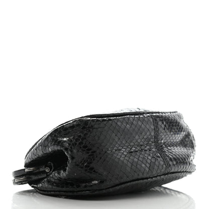 Bottega Veneta Snakeskin Clutch Black 4 of 11