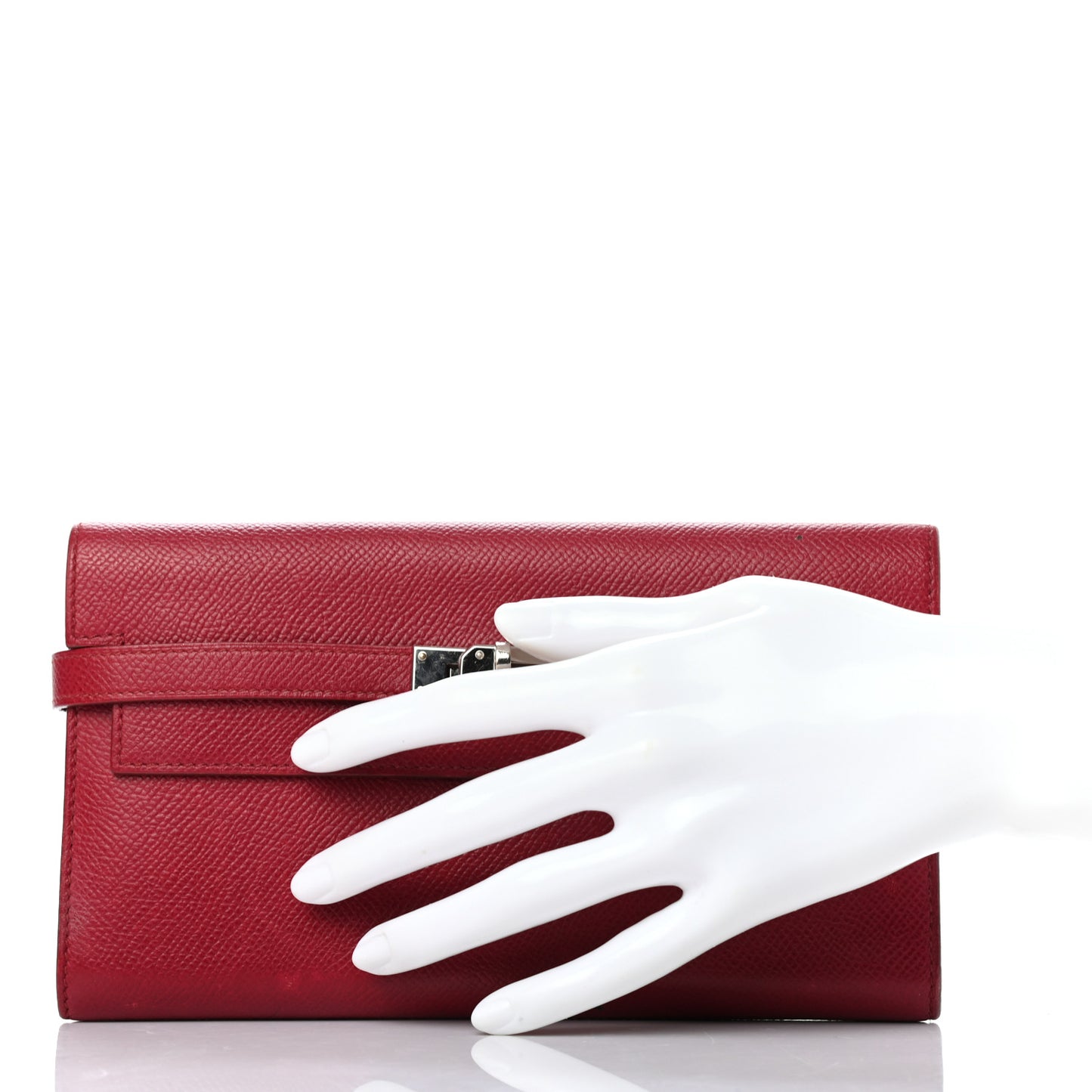 Epsom Kelly Longue Wallet Rubis